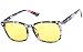 BEISON Computer Glasses Anti Blue Light Anti-glare Anti-fatigue Computer/TV Electromagnetic Radiation Protection (Flowers, 53mm)