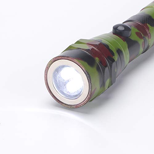 KIMILAR Telescoping Magnetic Pickup Tool, Telescoping Flexible Extensible 3 LED Flashlight, 5 Pound Magnet Telescopic Extending Torch Pick Up Tool (Max Length 22 Inch), 4 x LR44 Batteries Included