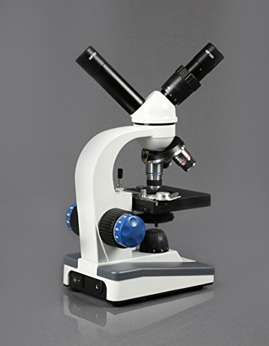 Parco Scientific Dual View Elementary Level Microscope, Mechanical Stage, Rechargeable, Microscope Book, Microscope Discovery Kit, 50 Prepared Slides Set, Carrying Case, Package ($20 Value)