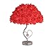 LOVFASHION LED Table Lamps - Adjustable Rose Flower Desk Lamp|Wedding Living Room Bedroom Party Home Decor with White LED Lights Red