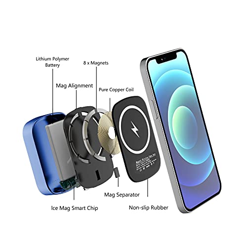 Koomdigi Wireless Portable Charger,10000mAh 15W Fast USB C