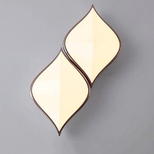 GAOLILI Simple Modern Aisle Light Rose Gold Balcony Lamp Living Room Bedroom Study Wall Light Petal Wall Light Surface Mounted Aisle Light Simple and Elegant (Color : Warm Light 12w)