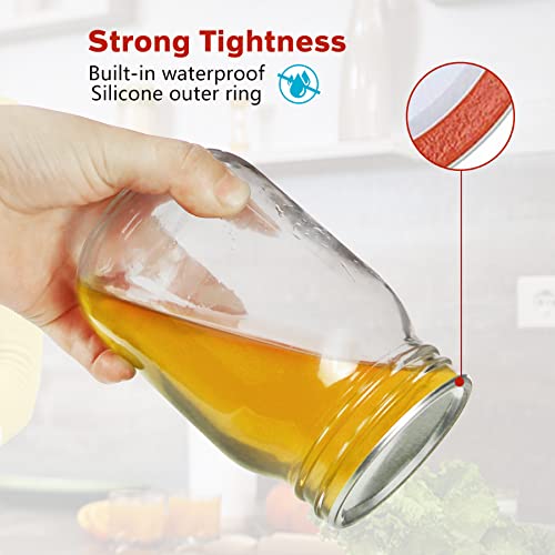 Wide Mouth Canning Lids 150 Pcs SplitType Lids for Mason Jar Lids Wide