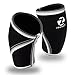 Z ZEALSPOT Elbow Sleeves (Pair) with Heavy Duty Wrist Wraps-Support, Compression for Weightlifting, Powerlifting, Crossfit,Bench Press and Tennis-5mm Neoprene Brace for Both Women,Men, Black M