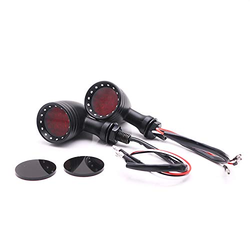 Red LED Bullet Turn Signal Indicators Light For Honda Kawasaki Suzuki Yamaha CB