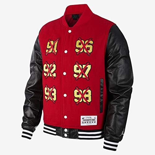 Amazon Nike Jordanウールレザースタジアムジャケット スタジャン Bq5165 657 S コート ジャケット 通販