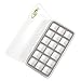 SF Slim Floatable Fly Box for Fly Fishing Super Thin Fishing Boxes Clear 18 Compartments