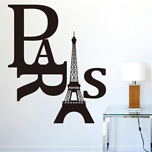 FairyTeller Paris Eiffel Tower Quotes Wall Stickers Decorations 8186. Diy Home Decals Vinyl Art Room Mural Posters Adesivos De Paredes 4.5