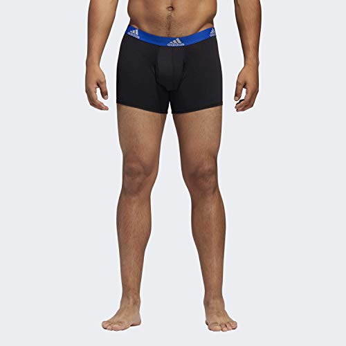 adidas Men's Performance Trunk Underwear (3Pack), Black/Collegiate