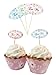 Party Partners Design Eat Me Sign Short Decorative Food Picks, Multicolored, 24 Count