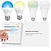 Mi-Light High power 1500lumens 2.4Ghz RF Remote And Touch Panel Control 12W Colour Changing Led Light Bulb Fully Dimmable Kelvin From Warm White 2700k To Cool White 6500k