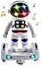WolVol Space Astronaut Robot Toy with Stunning 3D Lights and Music, Bump & Go Action Toy for Kids