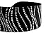 Bargain Headbands, White Dotted Swirls Over Black Elegant, Soft Cloth Headband
