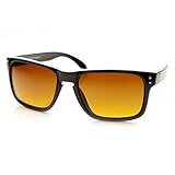 zeroUV - Action Sport Rectangular Key Hole Bridge Driver Blue Blocking Sports Sunglasses