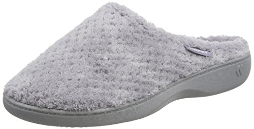 isotoner ladies popcorn terry mule slippers