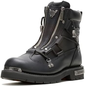 Harley Davidson Mens 7.5 Black Leather Motorcycle‎ Boots Biker Dipstick 91610 Harley Davidson Dipstick Black Leather Motorcycle Boots  main image 3