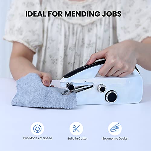 UALAU Handheld Sewing Machine, Mini Portable Sewing Beginners Cordless