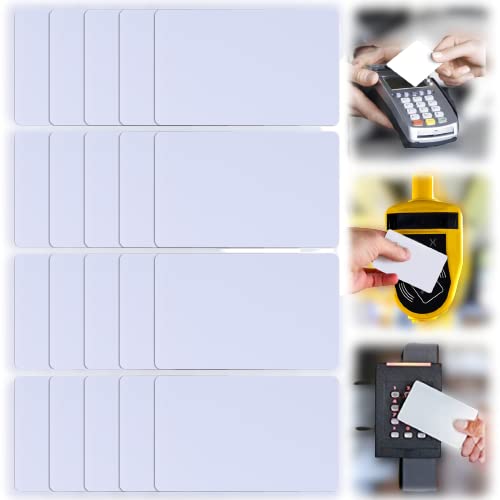 215 NFC Cards, NFC NTAG215 Cards PVC Cards NTAG 215 NFC White Tags Compatible with TagMo/Amiibo for All NFC Enabled Smartphones and Devices,Used for ID Cards Hotel Key Cards Membership Cards(40Pcs)