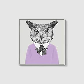 Framed Canvas Wall Art for Living Room, Bedroom Animal in Home Dress Canvas Prints for Home Decoration Ready to Hanging - 16x16 inches