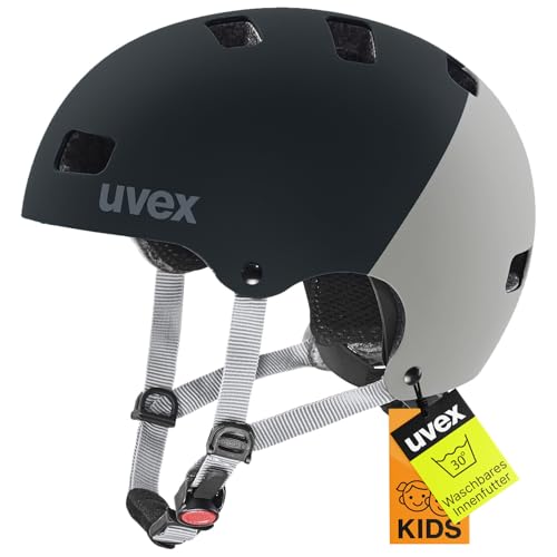 uvex Kid 3 cc - robuster Fahrradhelm für Kinder- individuelle Größenanpassung - optimierte Belüftung - Black - Rhino matt - 51-55 cm