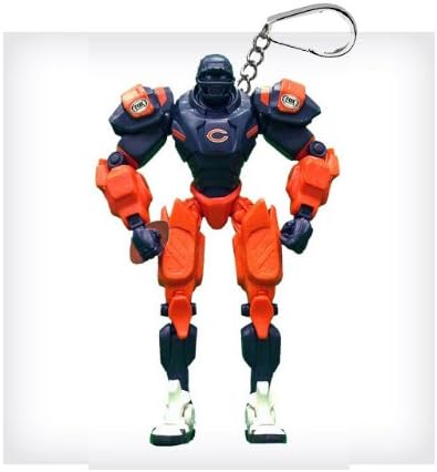 Chicago Bears 3" Team Cleatus FOX Robot NFL Football Key Chain Version 2.0