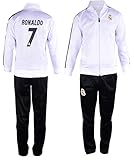 Fan Kitbag Madrid Ronaldo #7 Kids Soccer Tracksuit All Youth Sizes ✓ Ronaldo #7 Soccer Track Jacket Top ✓ Kids Soccer Track Pants ✓ GIFT READY Packaging ✓ (YL 10-12 Years Old, Ronaldo #7)