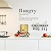 Vinyl Art Wall Decal - Hangry The Anger You Feel to Lack of Food an Irritable State of Mind - 22