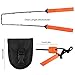 Survival Chainsaw Pocket Hand Saw 25-Inch Folding Survival Chain Saw with Strong Sharp Teeth for Camping Hiking Hunting Gardening and Outdoor Emergency Includes Fire Starter and Carrying Pouch