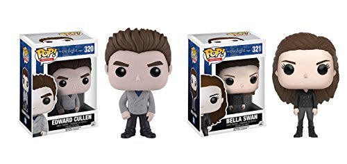 Funko POP! The Twilight Saga: Edward Cullen and Bella Swan Toy Action Figures - 2 POP BUNDLE