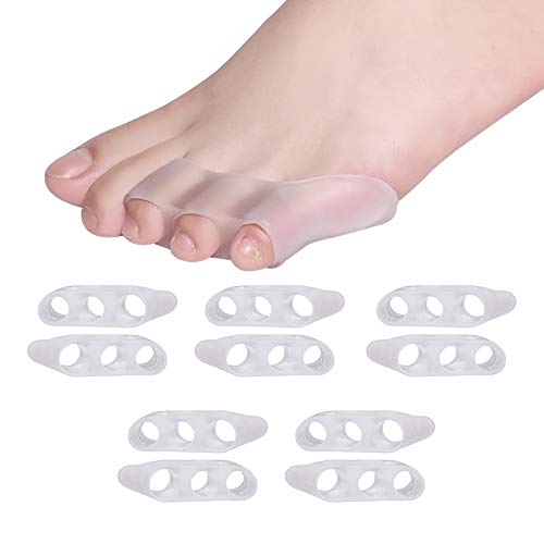 Pinky Toe Separator/Protectors, Tailors Bunion Corrector, Gel Toe