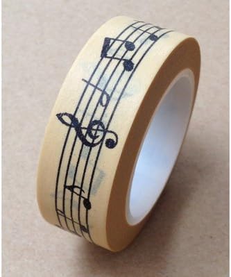 Love My Tapes Washi Tape 15mmX10m-Music Notes - Case Pack of 3