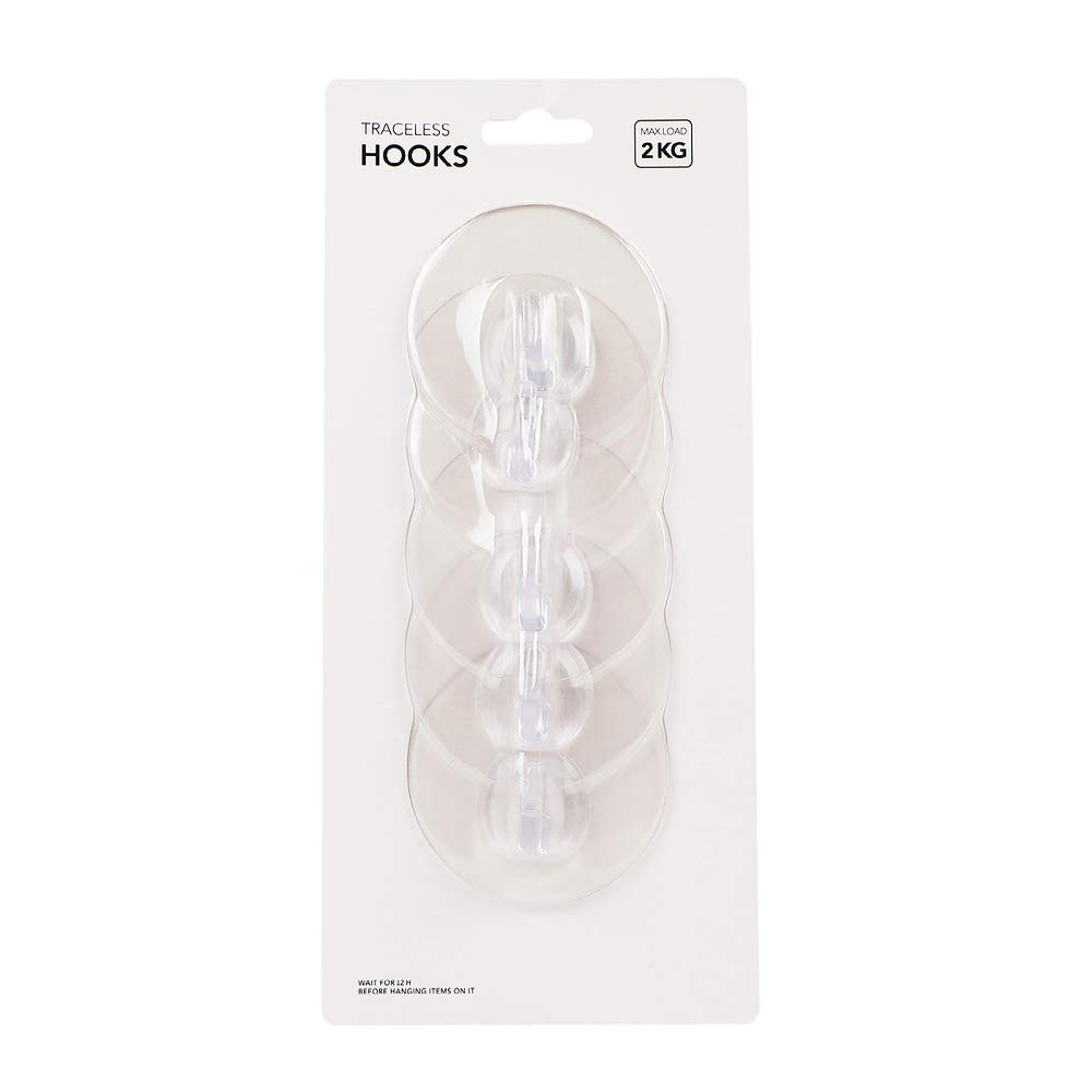 MINISO Traceless Hook Strong Adhesive Plastic Hooks Simple Transparent