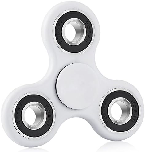 Fidget Spinner, URGEAR Fidget Toys Hand Spinner Toy Stress Reducer Nice Gift and Great for ADD, ADHD, Anxiety, and Adult Children (White)
