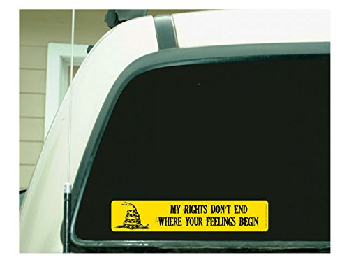 My rights don't end where your feelings begin (Bumper Sticker)