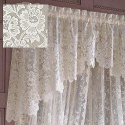 JCPenney Home Shari Ascot Valance Cream 56x20