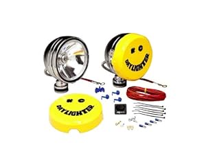Amazon.com: KC HiLiTES 232 Daylighter Chrome 100w Spot ... kc daylighter wiring harness 