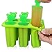 Popsicle Molds - Silicone Ice Pop Molds Set of 6 Easy Release Popsicle BPA Free FDA Approved Ice Pop Maker(Green)