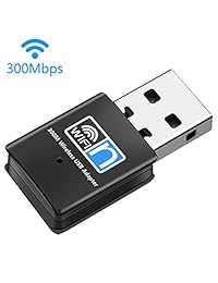 XVZ USB WiFi Adapter, 300mbps Dual Band 2.4G Wireless Adapter, Mini Wireless Network Card WiFi Dongle for Laptop Desktop PC, Support Windows10 8 8.1 7 Vista XP 2000, Mac OS X 10.6-10.14,Linux