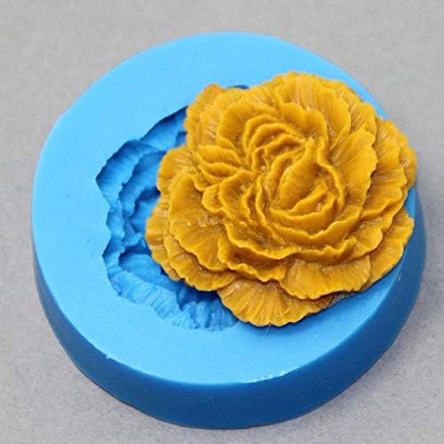 1 PC Peony Flower Silicone Molds Soap Making For Embossed Sugar Arts Flower DIY Wedding Decor Candle Wax-Resin Handmade Soap form