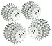 Hedgehog Dryer Balls, White - Set of 4 - Natural alternative to dryer sheets and fabric softeners. The reusable hedgehog dryer ball reduces drying time, fewer clothes wrinkles and less static cling.