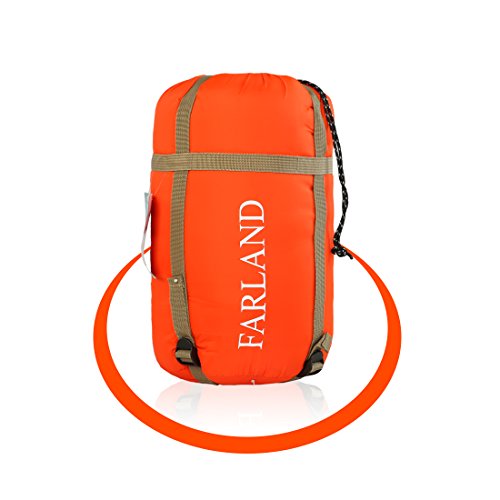 Camping Sleeping Bag-Envelope Mummy Outdoor Lightweight Portable Waterproof Perfect for 20 degree Traveling,Hiking Activities(Mandarin Red/Left Zip, Rectangular)