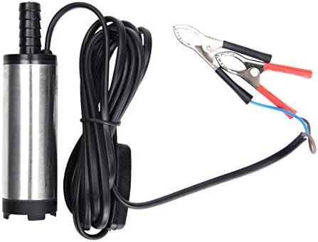 AutoRocking DC 12V/24V Water Oil Diesel Fuel Transfer Pump Submersible Pump for Car Truck On/Off Switch
