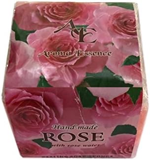Bulgarian Hand Made Rose With Rose Water Peeling Soap Sponge
