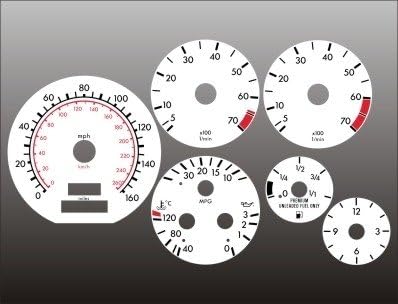1995-1997 Mercedes S320 W140 White Face Gauges