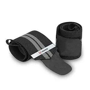 H-HEMES Wrist Supporter for Gym, Wrist Wrap, Hand Band with Adjustable Size Strap & Thumb Loop for Gym, Power Lifting Weight Lifting, Sports Training for Men & Women