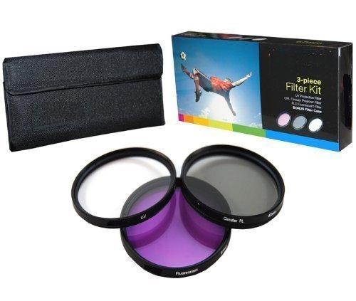 PLR Optics 52MM High Resolution 3-piece Filter Set (UV, Fluorescent, Polarizer) For The Panasonic Lumx DMC-FZ200, FZ150, FZ100, FZ40, FZ45, FZ47, FZ48 Digital Cameras (Certified Refurbished) - Thumbnail 6