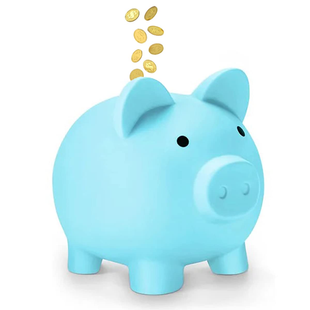 Piggy bank, money banks,small change piggy bank, cute accessories, Best gift for your family and friends(Blue)