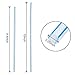 Tomnk 300pcs 9.4 inches Flexible Plastic Drinking Straws Bendable Straws Striped Multi Colored Disposable Bendy Straws