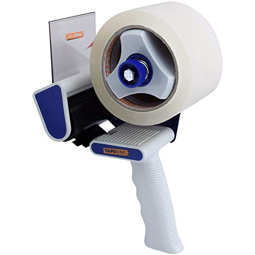 Tape King Packing Tape with Dispenser 3InchWide Handheld Tape Gun w