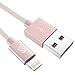 Syncwire Nylon-Braided iPhone Charger Lightning Cable - 3.3ft/1M [Apple Mfi Certified] Durable Sync&Charging Cord for iPhone Xs Max/XS/XR/X, 8 7 6S 6 Plus, SE 5S 5C 5, iPad iPod - Rosegold